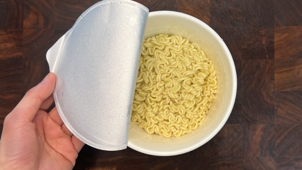  drain all the water from the noodles