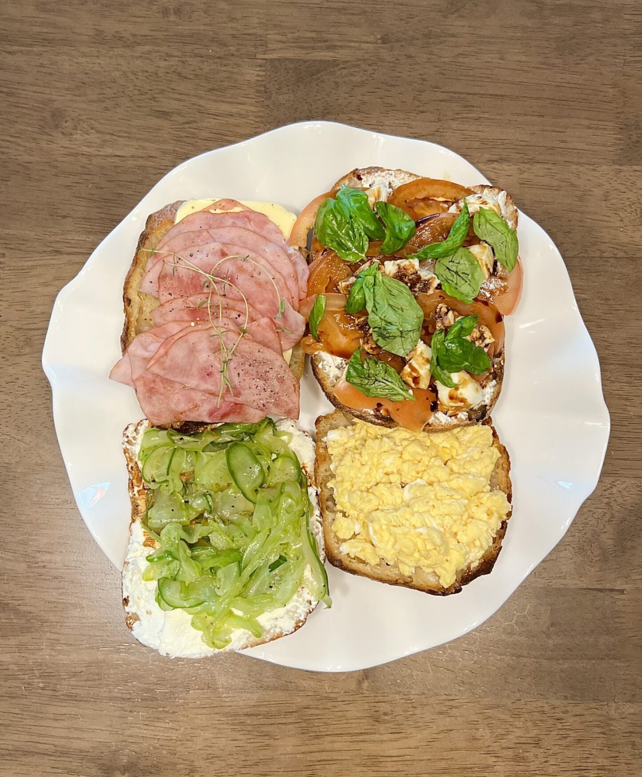 4 Homemade Open Sandwiches